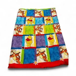 Vintage 90s Disney Winnie The Pooh Tigger Twin Comforter Reversible Bright